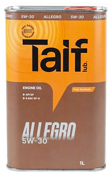 Масло моторное TAIF ALLEGRO 5W-30 SP, GF-6A Sythetic (1л/0,9кг)