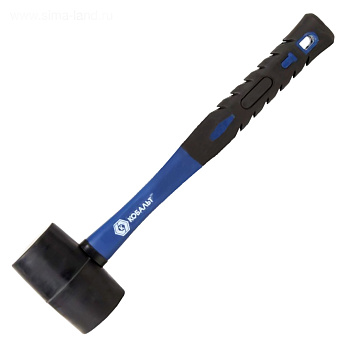 Киянка КОБАЛЬТ 225 г (45 мм), черная резина, фибергласовая рукоятка			