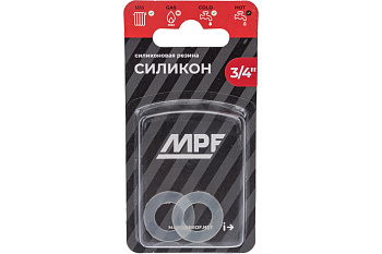 Прокладка 3/4" MPF белая  (силикон, 2шт) МР