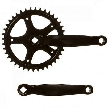 Шатуны комплект (черные) 1 скоростн. 46Т L=165 мм (под квадрат)