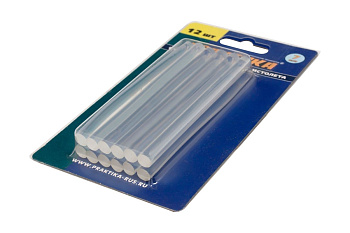 Стержень клеевой Практика белый, прозрачный 7х100мм