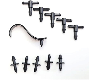 Соединитель для микротрубки, 3мм, MP-У (5шт)