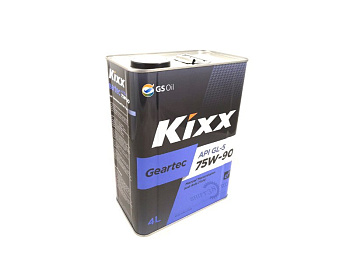 Масло трансмиссионная KIXX Geartec GL-5 75W-90 4л Масло трансмиссионная KIXX Geartec GL-5 75W-90 4л