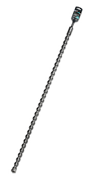 Бур по бетону SDS-plus METALLICA Optima 28х1000/950 мм, напайка с центром, 2 спирали