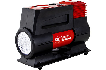 Компрессор автомобильный QUATTRO ELEMENTI Smart 45 (12В, 150Вт, 10бар, 55л/мин,фонарь, сумка)