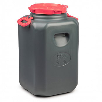Канистра-бочка "Эконом" 50л (горл.215мм)(с навесн.ручками)(микс) 