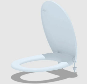 Сиденье для унитаза с пластиковым креплением