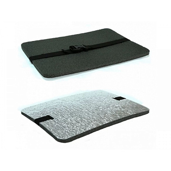 Сиденье туристическое с карабином дубл. мет. пленкой. Разм. 270*340*16мм