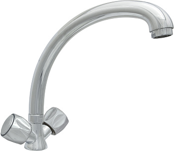 Смеситель елочка ЦС-СМ 25ш К М_Глобо литой излив Н-220