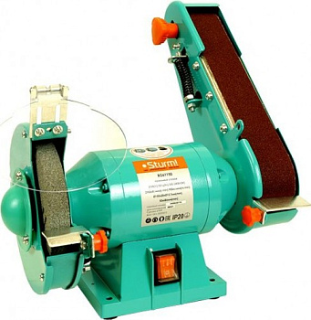 Станок точильный дисково-ленточный STURM 150мм 50х686 350Вт, адапт.д.заточки сверл Станок точильный дисково-ленточный STURM 150мм 50х686 350Вт, адапт.д.заточки сверл