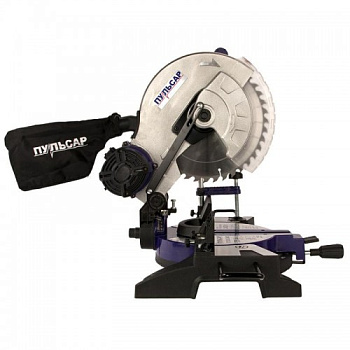 Пила торцовочная ПУЛЬСАР ПТ 305-2400 (2400Вт, 305х30мм, рез 75х180мм,рем. передача, 13,9кг)