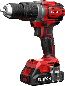 Дрель аккумуляторная ELITECH ДА 20УБЛ2 2 А*ч