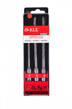 Набор буров 5х110мм, 6х160мм, 8х160мм