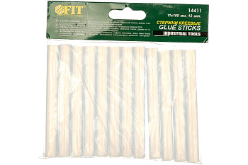 Стержень клеевой D-11мм уп 12шт FIT (14411) 90 мм - 100 мм.