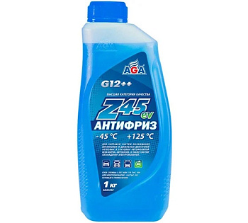Антифриз AGA Z45ev синий, G-12++, -45С, 1кг