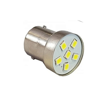 Светодиод 24V G18.5 (6SMD) BA15s белый 0.72W 21.6lm TM NORD YADA																										