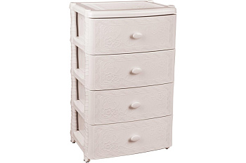 Комод "Флоран" 4-х секцион. широкий (сл.кость) 