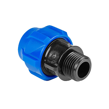 Муфта ПНД компр. соединительная c наружной резьбой 40х1 (Valfex) 