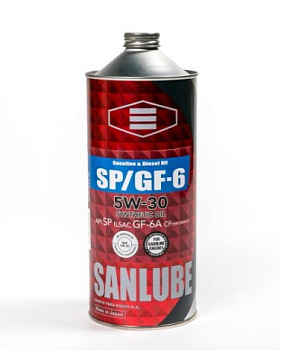 Масло моторное SANLUBE 5W-30 SP/CF GF-6A 1л синт.