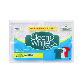 Мыло хозяйственное Детское DURU CLEAN&WHITE  4*120г*21