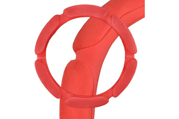 Оплетка SKYWAY Sponge classic 6 подушечек M Красная замша