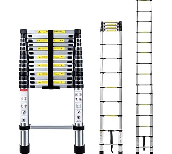 Лестница ST 4.4 стальная телескопическая 4.4м. (15ступ)