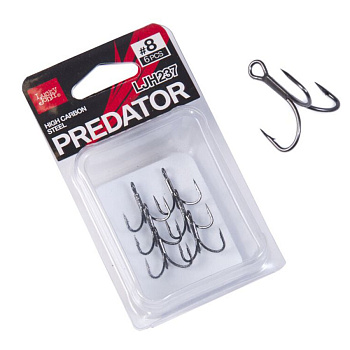Крючки-тройники Lucky John  PREDATOR сер. LJH237 разм.008 6шт.