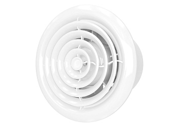 Вентилятор осевой канальный вытяжной с круглой решеткой с двигателем на ш/подшип D 100