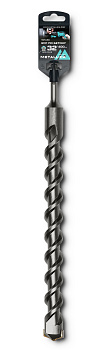 Бур по бетону SDS-plus METALLICA Optima 32 х400/350 мм, напайка с центром, 2 спирали