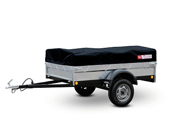 Тент в комплекте с дугами 0,25 к прицепу Уралец Тент в комплекте с дугами 0,25 к прицепу Уралец