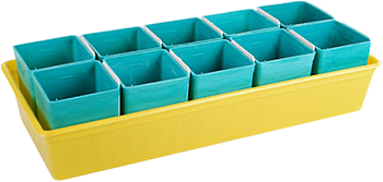 Набор д/рассады (№ 4, большой)  (0,8х10шт кв+поддон) /Ангарск