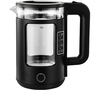 Чайник ENERGY E-256 (1.5л) стекло, черный