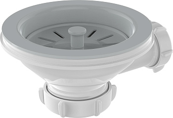  Выпуск 3 1/2" с пласт.реш. с отводом под перелив Aquant