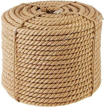 Канат джутовый крученый 24мм(бух86м) (цена за 1 метр)