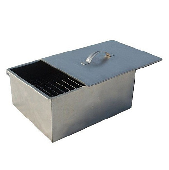 Коптильня Кедр двухъярусная малая (420х270х175, сталь 0,8мм) с поддоном