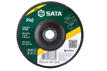 Диск шлифовальный лепестковый SATA 180хP40х22,23мм