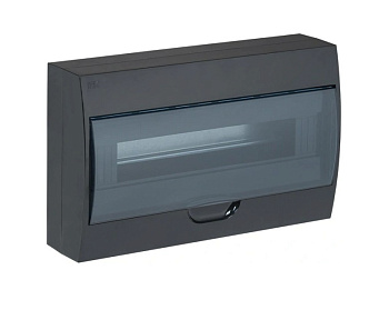 Корпус навесной ЩРН-П-18 Krepta 3 IP41 пластик. черн. IEK MKP12-N-18-41-K02