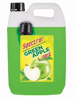 Жидкость стеклоомывающая GREEN APPLE -30С Spectrol 4л