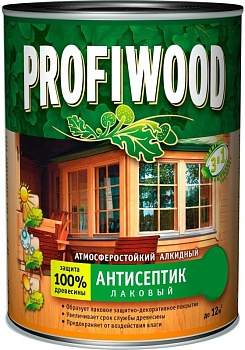 Антисептик тонирующий PROFIWOOD атмосферостойкий алкидный бук 0.7л / 0.6 кг