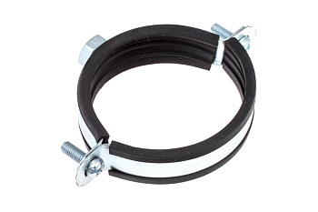 Хомут с винт. крепл. 3" (86-91мм) (белый цинк 1шт)