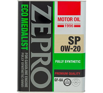 Масло моторное синтетическое ZEPRO ECO MEDALIST FS SP/GF-6A 0W20  4л