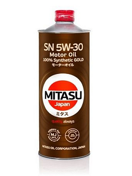 Масло моторное MITASU GOLD Plus SP 5w30 1л синтетическое для бензиновых двигателейMJ-P01 (1/20) Я