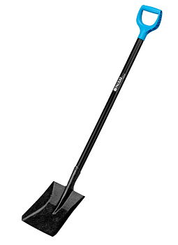 Лопата совковая углубленная, 230х285х1310 мм, деревянный черенок, с рукояткой, LUXE// Palisad