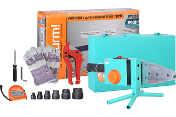 Аппарат для сварки пластиковых труб STURM, 1900Вт, 6 насадок 20-63мм, металл кейс