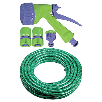 Набор поливочный шланг 1/2" 15м 7-реж пистолет, соед., адаптер Palisad