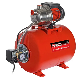 Станция насосная QUATTRO ELEMENTI Automatico 1001 Inox 50 L (1000 Вт, 3600 л/ч, для чистой, 40 м)