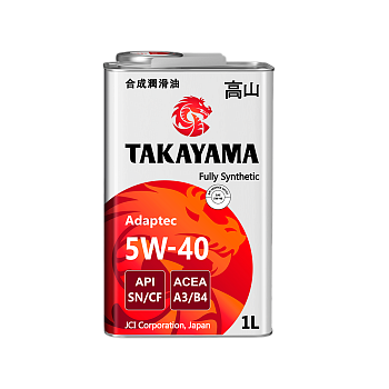 Масло TAKAYAMA SAE 5W40 API SN/CF 1л