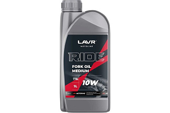 Масло вилочное  LAVR MOTO RIDE Fork oil medium 10W 1л