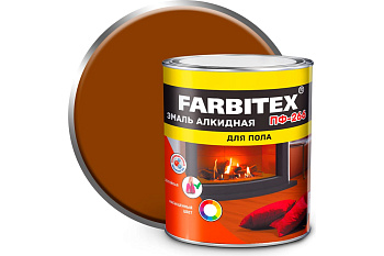 Эмаль алкидная ПФ-266 FARBITEX, золотистая, 0,8кг