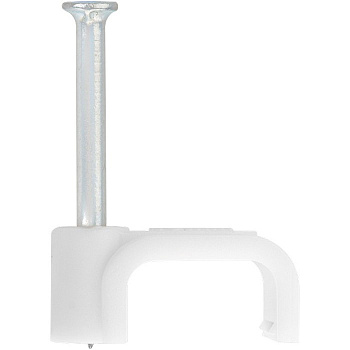 Скобы для кабеля плоские 4мм*50шт